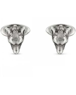 Gucci Anger Forest Sterling Cufflink Ybe52407500100U - Grey