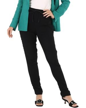 Burberry Ladies Zip Detail Jodhpur Leggings, Brand Size 4 (Us - Black
