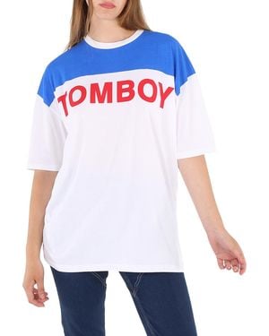 Filles A Papa Jersey T-Shirt/ With Tomboy, Size 0 - Blue