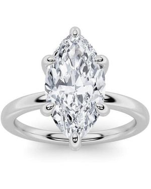Mure And Co 1.5Ctw Marquise Shaped Lab Grown Diamond Classic Solitaire Ring - White
