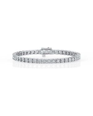 Brilliant Diamond 2 Cttw Round Lab Grown Diamond Tennis Bracelet - White