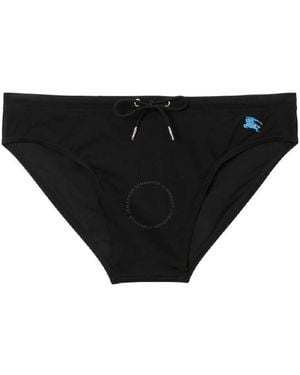 Burberry Ekd Drawstring Swim Brief - Black