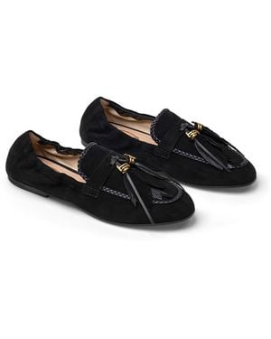 Tod's Tod's Feather Appliqu Loafers - Black