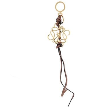 Loewe Tan Anagram Charm - Metallic