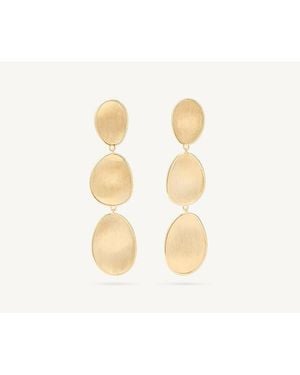 Marco Bicego Lunaria 18K 3-Drop Earrings - Metallic
