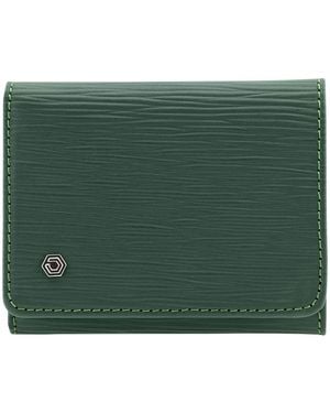 Picasso and Co Leather Wallet- Wave - Green