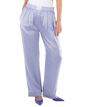 T By Alexander Wang Silk Pajama Pants - Purple