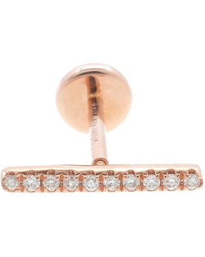 PERSÉE Ladies 18K Rose Paris Diamond Bar Earring - Pink