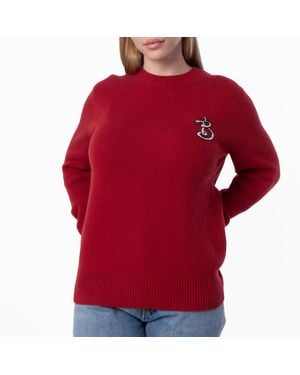 Burberry B Snake Wool Cashmere Jumper - Red