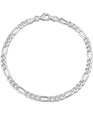Amour 3.8Mm Flat Figaro Chain Bracelet - Metallic