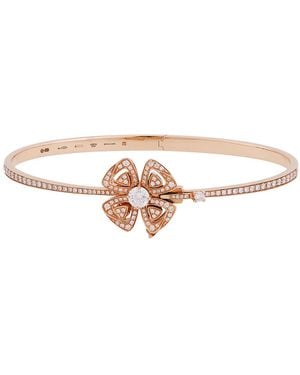BVLGARI 18K Rose Diamond Fiorever Bracelet - Multicolour