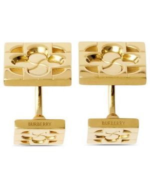 Burberry Monogram Cufflinks - Metallic