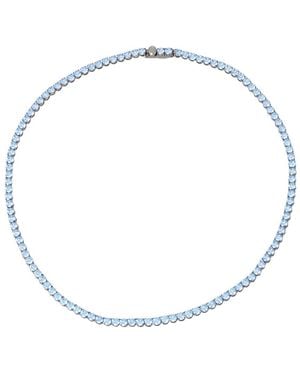 Swarovski Matrix Crystal Necklace - Blue
