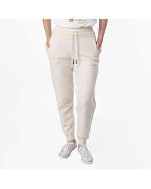 Burberry Wool Cashmere-Blend Jogging Trousers - Natural