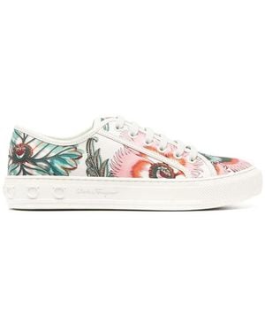 Ferragamo Ladies Multi-colour Trainers, Us - Pink