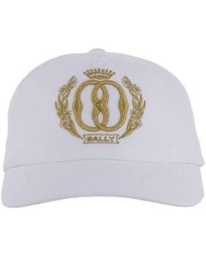 Bally Logo Embroidered Cotton Baseball Cap - Gray