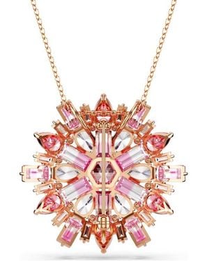 Swarovski Idyllia Pendant And Brooch - Red