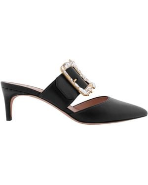 Bally Bell Du Jour Leather Court Shoes, Brand Size 37 Us - Black