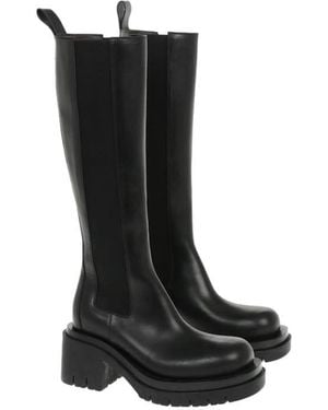Bottega Veneta Calf Chelsea Boots - Black