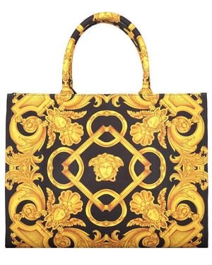 Versace Canvas Tote Bag - Yellow