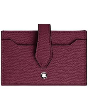 Montblanc Sartorial 5Cc Leather Card Holder - Purple
