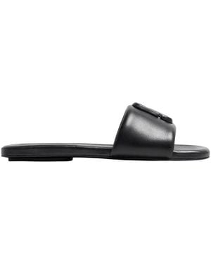 Marc Jacobs The J Marc Logo Sandals, Brand Size 38 Us - Black