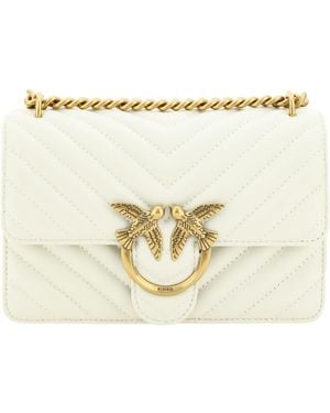 Pinko Mini Love Shoulder Bag - Metallic