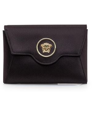 Versace La Medusa Pouch Clutch - Black