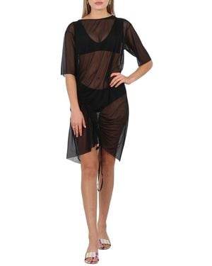 Wolford Ladies Transparent Soft Tulle Yoon Beach Cover Up - Black