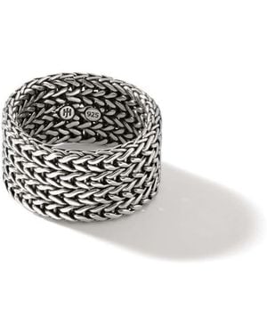 John Hardy 12Mm Rata Chain Band Ring - Black