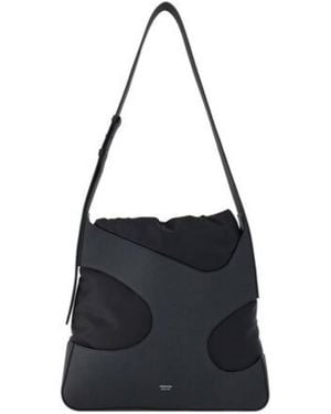 Ferragamo Cut-Out Detailing Shoulder Bag - Black