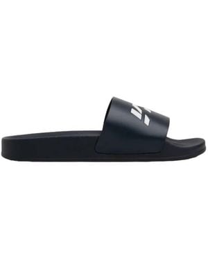 VTMNTS Textured Logo Pool Slides, Brand Size 41 Us - Blue