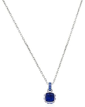 Swarovski Birthstone Pendant Sep Pendant Rhodium Shiny - Metallic