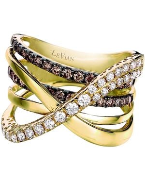 Le Vian Grand Sample Sale Ring Vanilla Diamonds, Chocolate Diamonds Set - Metallic