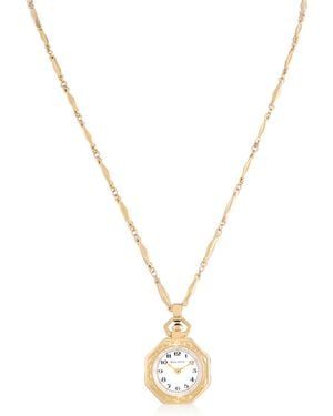 Bulova Rubaiyat-Tone Pendant Necklace - Metallic