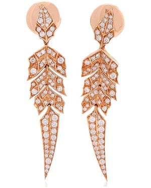 Stephen Webster 18K Rose Diamond Magnipheasant Earrings - Metallic