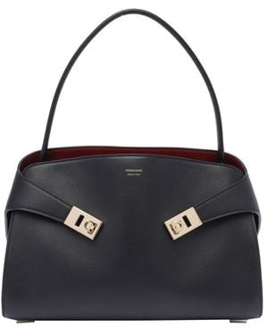 Ferragamo Small Hug Handbag - Black