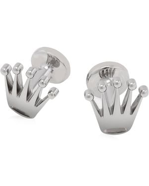Rolex 18 Kt Crown Cufflinks - Metallic