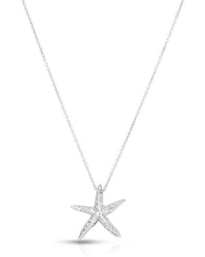 Roberto Coin 18K Tiny Treasures Diamond Starfish Necklace 000368Awchx0 - Metallic