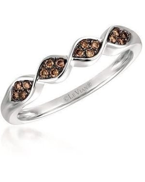 Le Vian Ladies Chocolate Diamonds Rings Set - White