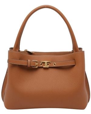 Tod's Tod's Mini Leather Handbag - Brown
