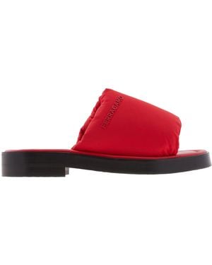 Ferragamo Ferragamo Delfino Padded Slide Sandals, Size 9 - Red