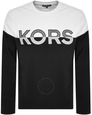 Michael Kors Long Sleeve Crew Neck Jumper - Black