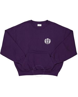 Bally Felpa Logo Print Pocket Sweatshirt - Purple