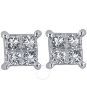 DiamondMuse Diamond Muse 0.18 Cttw 14Kt Diamond Stud Earrings For - Metallic