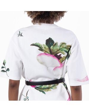Loewe Radish Print Oversized Fit T-Shirt - Green