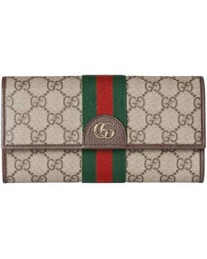 Gucci Ophidia Continental Wallet - Grey