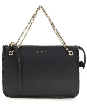 Etro Calf Leather Clutch - Black