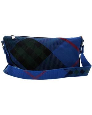 Burberry Shield Small Messenger Bag - Blue