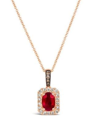 Le Vian Ladies Passion Ruby Necklaces Set - White